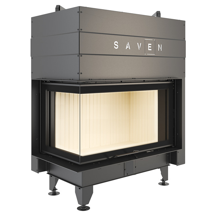 Каминная топка угловая SAVEN Energy Up 85х50х47L (17,0 kW) ECO. Фото 6