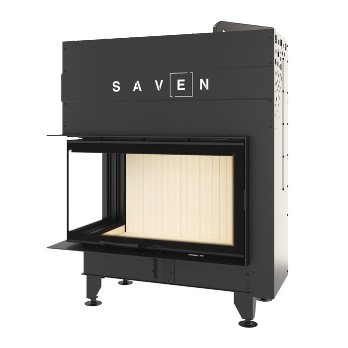 Камінна топка кутова SAVEN Energy Up 85х50х47L (17,0 kW) ECO. Фото 3D