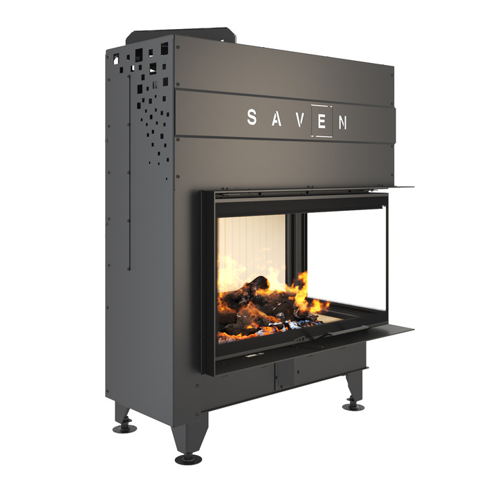 Fireplace insert SAVEN Energy Up 85х50х47R (17,0 kW) ECO. Photo 3D