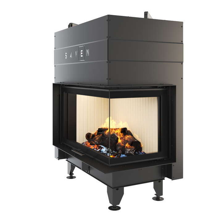 Wkład kominkowy SAVEN Energy Up 85х50х47R (17,0 kW) ECO. Zdjęcia 3D