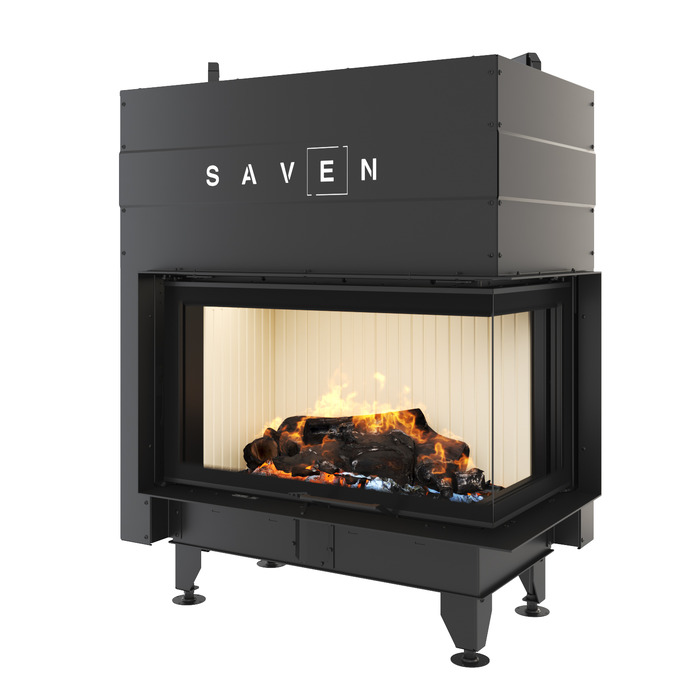 Wkład kominkowy SAVEN Energy Up 85х50х47R (17,0 kW) ECO. Zdjęcia 3D
