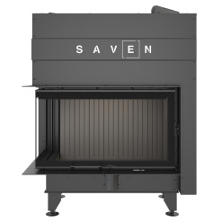 Каминная топка угловая SAVEN Energy Up 85х50х47L Black (17,0 kW) ECO. Фото 6