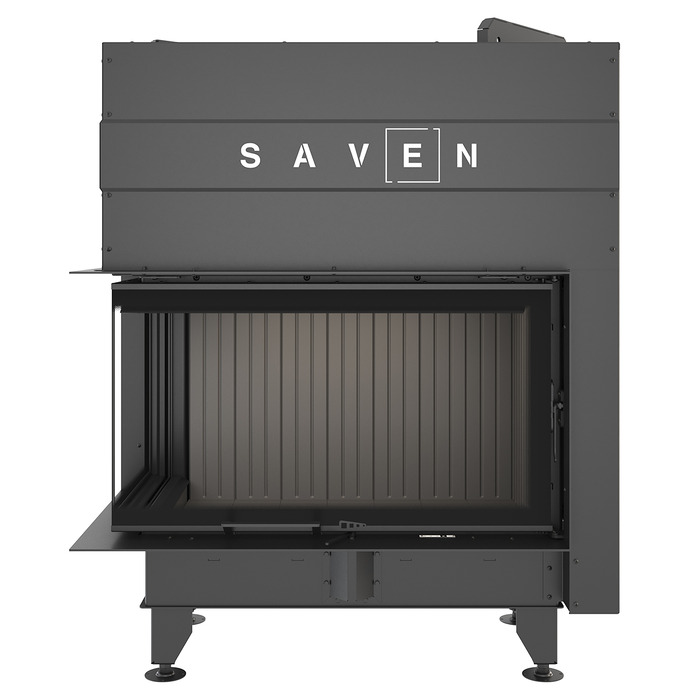 Камінна топка кутова SAVEN Energy Up 85х50х47L Black (17,0 kW) ECO. Фото 6