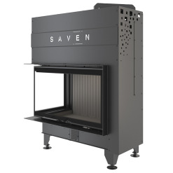 Камінна топка кутова SAVEN Energy Up 85х50х47L Black (17,0 kW) ECO. Фото 7