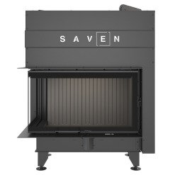 Камінна топка кутова SAVEN Energy Up 85х50х47L Black (17,0 kW) ECO. Фото 6