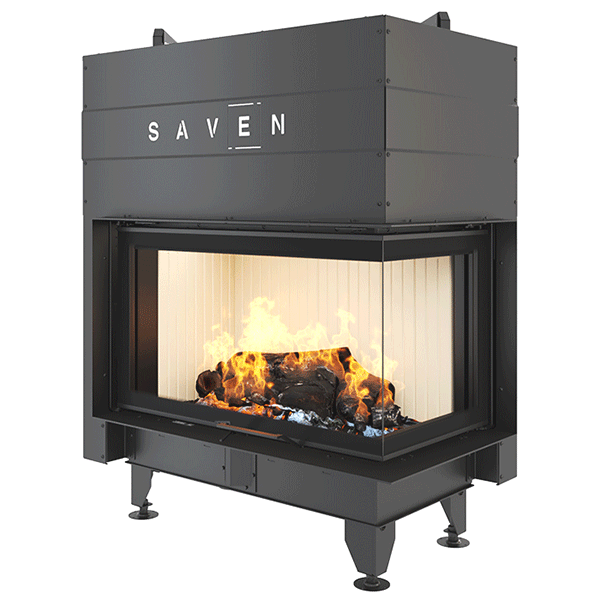 Fireplace insert SAVEN Energy Up 85х50х47R Black (17,0 kW) ECO. Photo 9