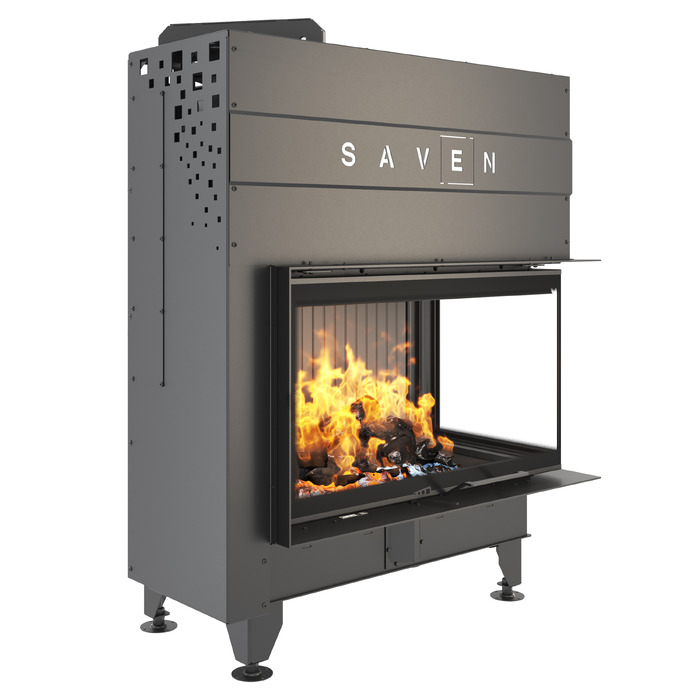 Камінна топка кутова SAVEN Energy Up 85x50x47R Black (17,0 kW) ECO. Фото 4