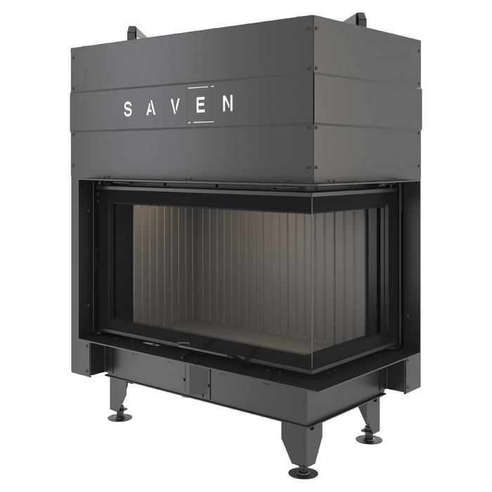 Камінна топка кутова SAVEN Energy Up 85x50x47R Black (17,0 kW) ECO. Фото 6