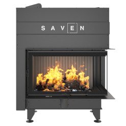 Камінна топка кутова SAVEN Energy Up 85x50x47R Black (17,0 kW) ECO. Фото 3