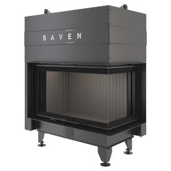Камінна топка кутова SAVEN Energy Up 85x50x47R Black (17,0 kW) ECO. Фото 6
