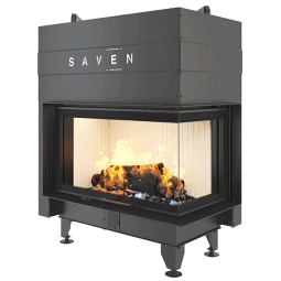 Камінна топка кутова SAVEN Energy Up 85x50x47R Black (17,0 kW) ECO. Фото 9