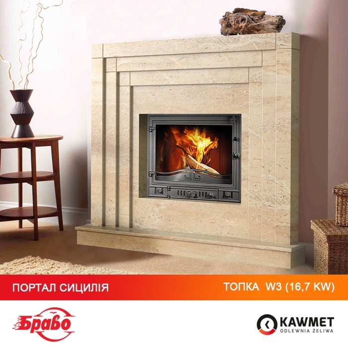 Камінна топка KAWMET W3 (16.7 kW). Фото 39