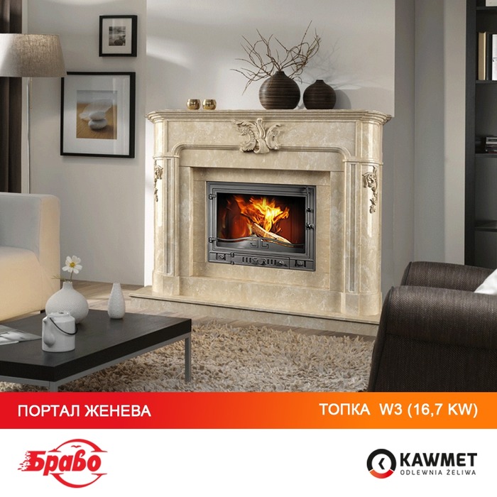 Камінна топка KAWMET W3 (16.7 kW). Фото 42