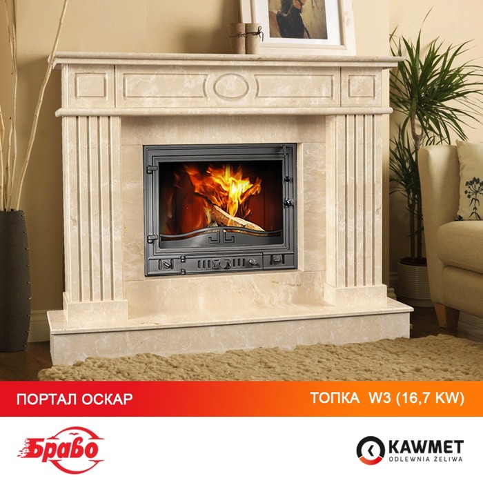 Камінна топка KAWMET W3 (16.7 kW). Фото 43