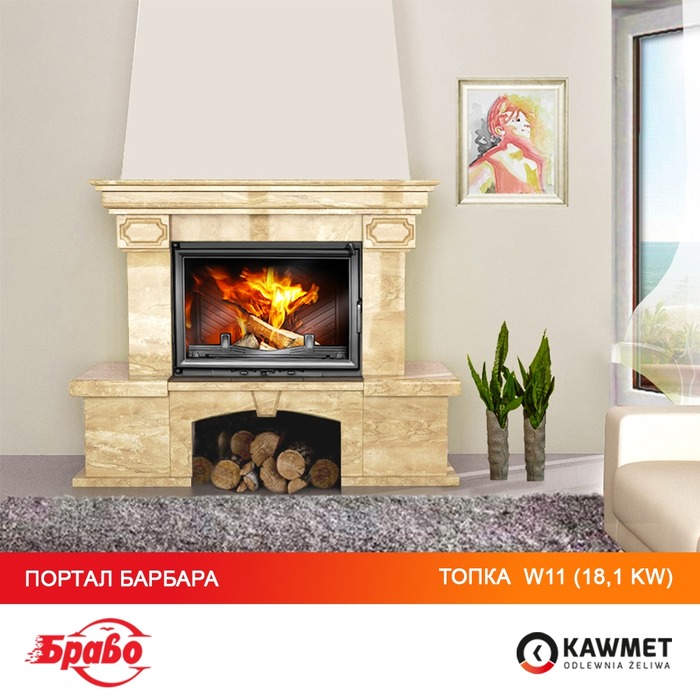 Fireplace insert KAWMET W11 (18.1 kW). Photo 18