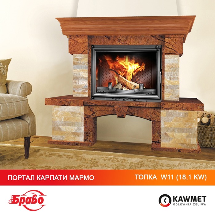 Fireplace insert KAWMET W11 (18.1 kW). Photo 22