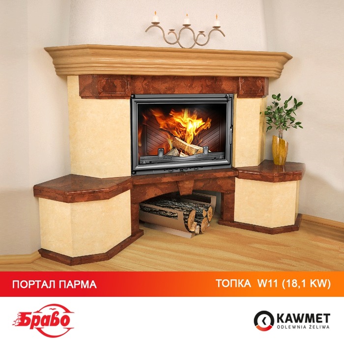 Fireplace insert KAWMET W11 (18.1 kW). Photo 26