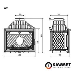 Fireplace insert KAWMET W11 (18.1 kW). Photo 9