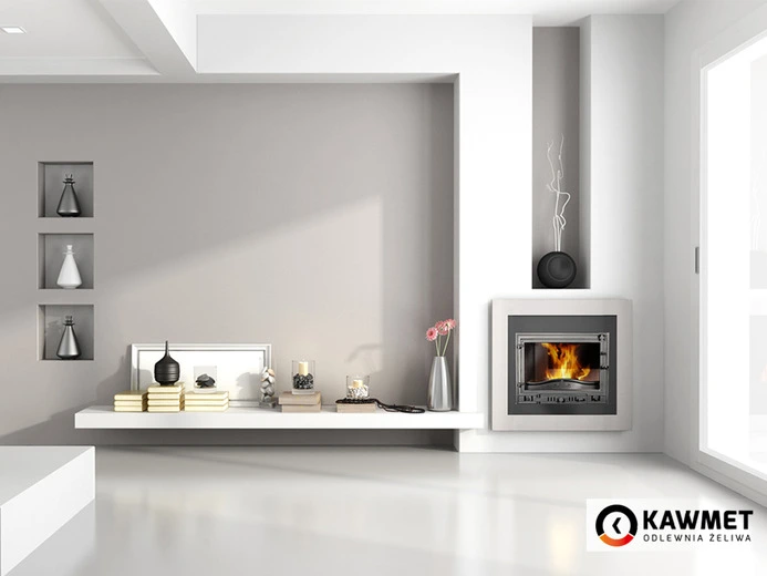 Wkład kominkowy KAWMET W4 (14.5 kW) we wnętrzu