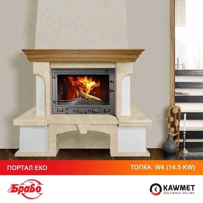 Камінна топка KAWMET W4 (14.5 kW). Фото 10