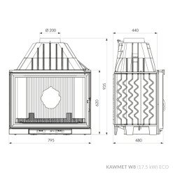 Wkład kominkowy KAWMET W8 (17.5 kW) ECO. Zdjęcia 10