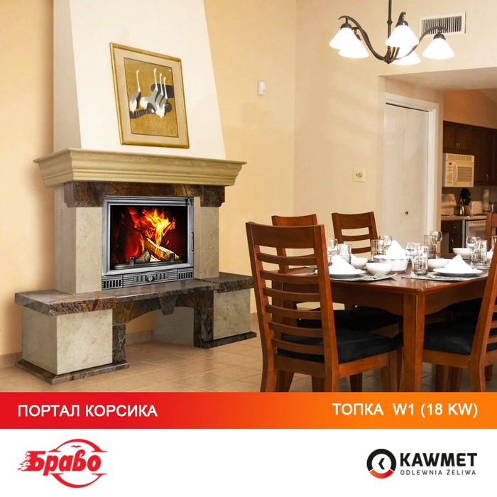 Камінна топка KAWMET W1 Feniks (18 kW). Фото 17