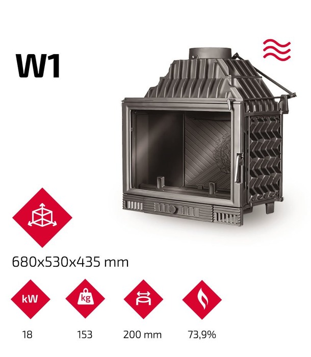 Камінна топка KAWMET W1 Feniks (18 kW). Фото 10