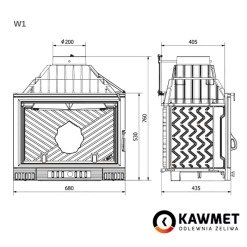 Камінна топка KAWMET W1 Feniks (18 kW). Фото 11