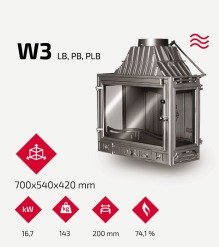 Камінна топка KAWMET W3 LB (16.7 kW). Фото 9