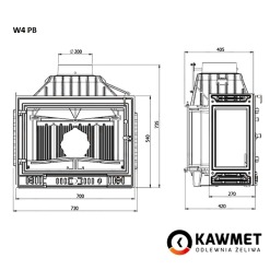 Камінна топка KAWMET W4 LB (14.5 kW). Фото 8