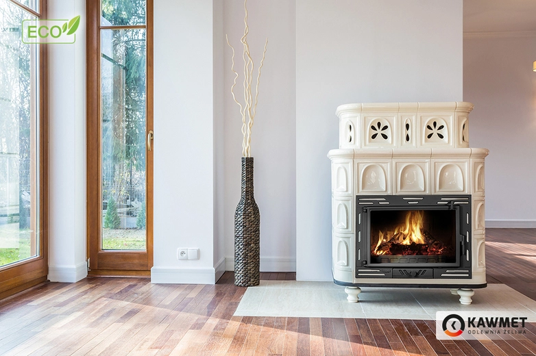 Wkład kominkowy KAWMET W9 (9.8 kW) ECO we wnętrzu