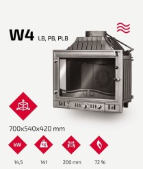 Камінна топка KAWMET W4 PLB (14.5 kW). Фото 9