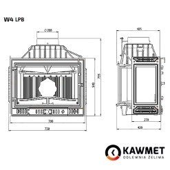 Wkład kominkowy KAWMET W4 PLB (14.5 kW). Zdjęcia 8