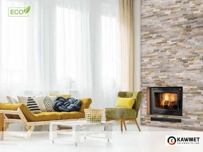 Wkład kominkowy KAWMET W13A (11.5 kW) ECO we wnętrzu