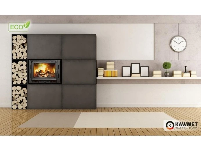 Wkład kominkowy KAWMET W6 (10.1 kW) ECO we wnętrzu