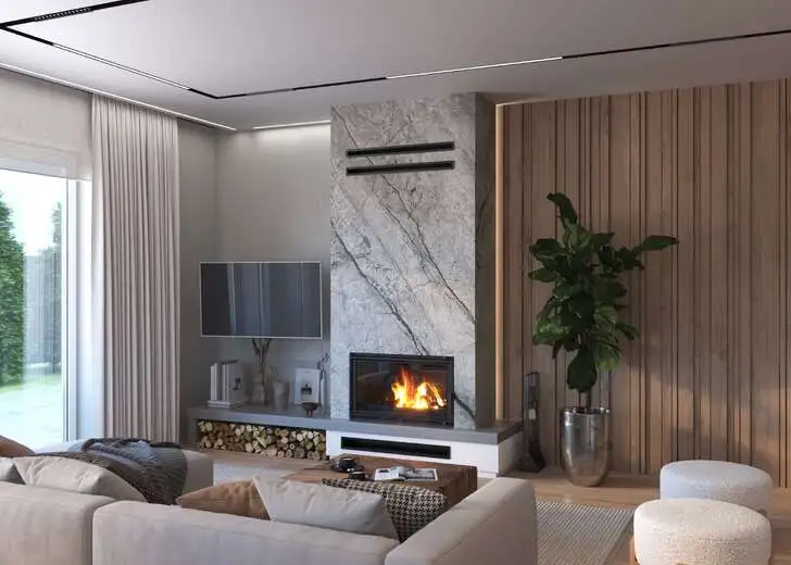 Wkład kominkowy KAWMET W15 (9.4 kW) ECO we wnętrzu - Zdjęcia 1