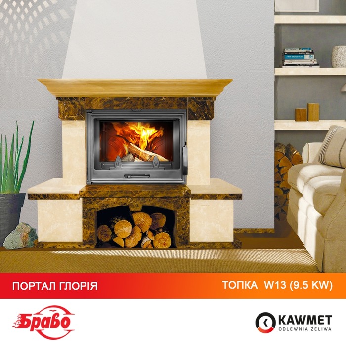 Камінна топка KAWMET W13 (9.5 kW). Фото 15