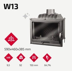 Камінна топка KAWMET W13 (9.5 kW). Фото 7