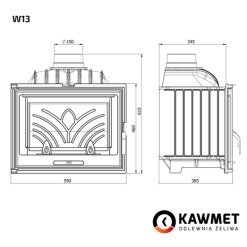 Камінна топка KAWMET W13 (9.5 kW). Фото 8