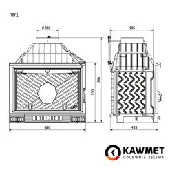 Wkład kominkowy KAWMET W1 Herb (18 kW). Zdjęcia 8