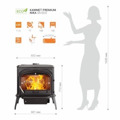 Чавунна піч KAWMET Premium NIKA S5 ECO. Фото 17