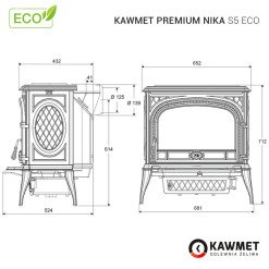 Stove KAWMET Premium NIKA S5 ECO. Photo 18