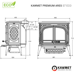 Чавунна піч KAWMET Premium ARES S7 ECO. Фото 38