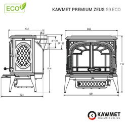 Stove KAWMET Premium ZEUS S9 ECO. Photo 30