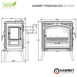 Stove KAWMET Premium EOS S13 ECO. Photo 38