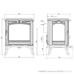 Чавунна піч KAWMET Premium HESTIA S17 ECO. Фото 10