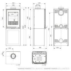 Stove KAWMET HARITA S15i L-Box ECO. Photo 10