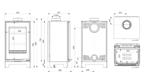 Piec wolnostojący KAWMET VENUS S16 Basic Decor ECO. Zdjęcia 10