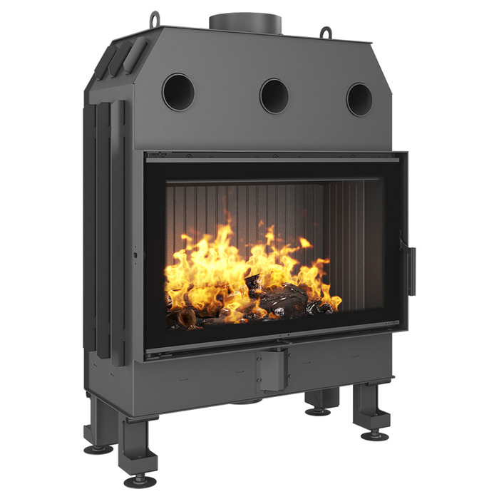 Каминная топка SAVEN Balance 80х50 Black ECO. Фото 2