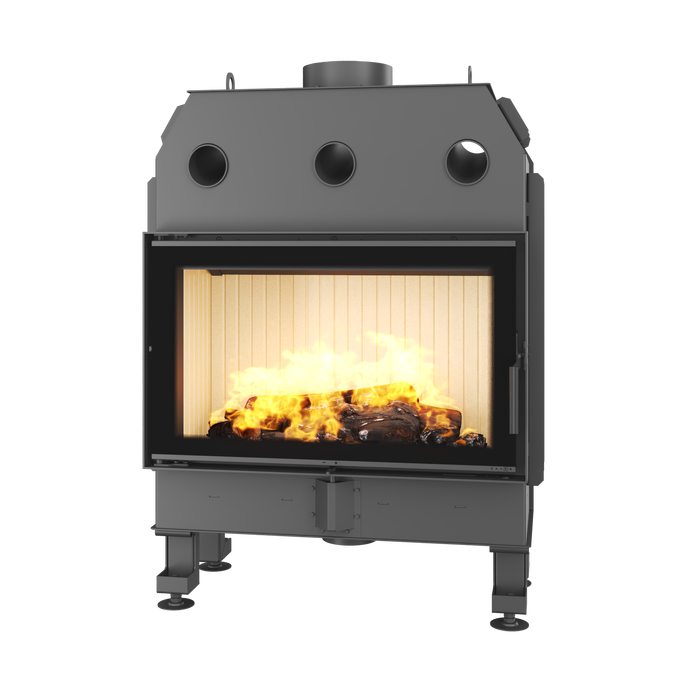 Каминная топка SAVEN Balance 80х50 Black ECO. Фото 3D